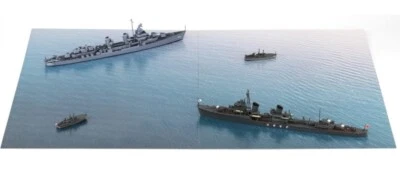 Pit Road 1:700 South Pacific Battle Japan VS U.S.A Navy Paper Base Plastic Model - Image 1 of 4