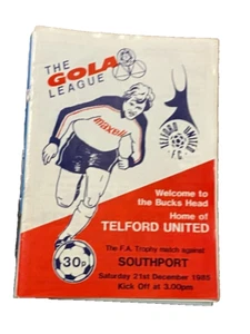 TELFORD UNITED V SOUTHPORT - FA TROPHY - 21/12/1985 - Picture 1 of 1