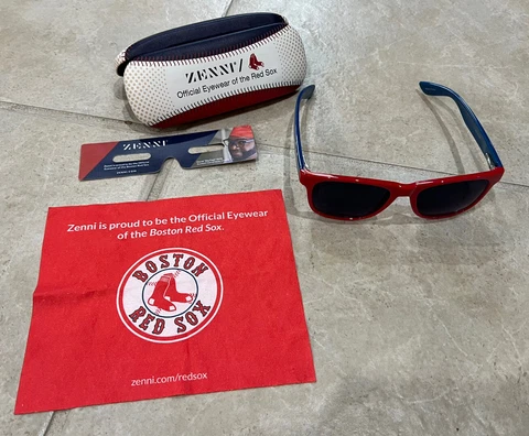 Boston Red Sox Authentic Collection Zenni Eyewear Sunglasses Case and Towel Cover