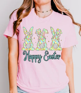 Happy Easter Shirt, Easter Shirt, Easter Day Shirt, Easter Bunnie Tee - Picture 1 of 12