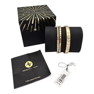 Adrienne Vittadini 3 Bracelet Set Boxed RRP £95 Jewlery Bangle Diamante Jewel - Picture 1 of 13