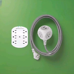 360 Electrical Habitat Extension Cord +  6 Outlet Surge Protector  - Picture 1 of 8