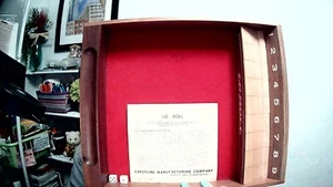 LO-ROLL By Crestline Vintage Solid Wood Dice Game #160🎲🎲 - Picture 1 of 3