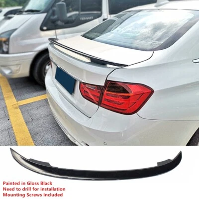 UNIVERSAL FITS 2012-2018 BMW 3 SERIES SEDAN M3 / F30 TRUNK DECKLID SPOILER WING - Image 1 of 4