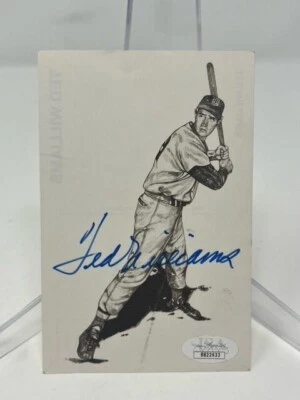 Ted Williams Autographed Boston Red Sox Postcard JSA LOA - Image 1 of 4