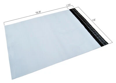 12X15.5 - #5 - POLY MAILERS - (200) Bags - 2.35 MIL Thick Shipping Envelopes - Image 1 of 4