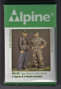 ALPINE MINIATURES 35122 - TIGER ACES IN NORMANDY - 1/35 RESIN KIT - Picture 1 of 1
