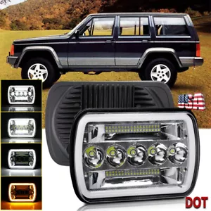 Faro LED H6054 haz sellado alto/bajo 7x6 DRL para Jeep XJ YJ Cherokee - Imagen 1 de 11