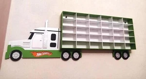 Truck toy car shelf Hot wheels display Wall toy car storage Kids birthday gift - Picture 1 of 9