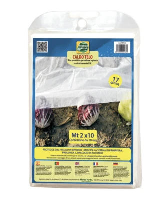 MONDOVERDE Telo Telone Copertura Piante Tessuto di Protezione Piante TNT 13 - 2 x 10 mt.
