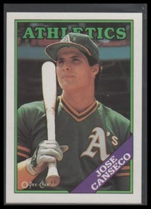 O-Pee-Chee 1988 #370 José Canseco prueba trasera en blanco - Imagen 1 de 2