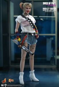 HOT TOYS 1/6 DC BIRDS OF PREY MMS566 HARLEY QUINN CAUTION TAPE JACKET FIGURE