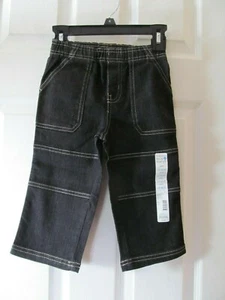 NWT Boys TOUGHSKINS DENIM PANTS BLACK WASH size 18 months, Adorable - Picture 1 of 4