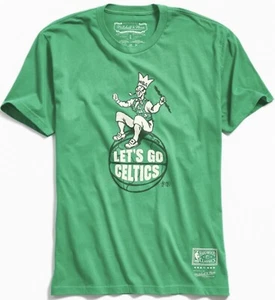 Authentisches Mitchell & Ness Boston Celtics Let’s Go Celtics Hardwood Classics T-Shirt - Bild 1 von 3