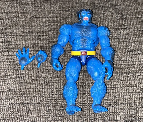 BEAST X-Men Marvel Legends 2019 Caliban wave BAF Hank McCoy Loose Complete Cover