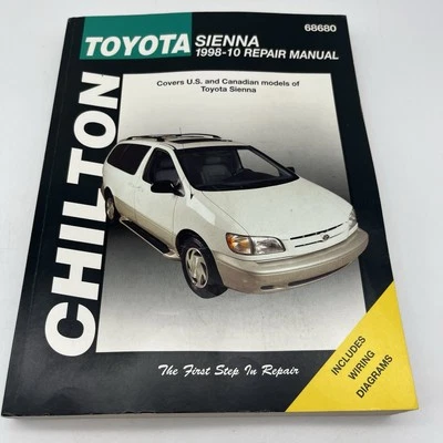 Manual de reparación Chilton Toyota Sienna 1998-2010 68680 Foto 1 de 4
