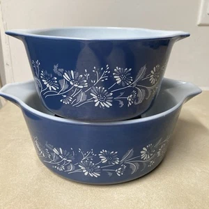 (2) Pyrex Colonial Mist 2,5 1 Auflaufform 475-B 476-B - Bild 1 von 18