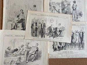 5 PUNCH CARTOON'S LADY SMOKERS CIGARETTE HOLDERS 1923 -29 - Picture 1 of 4