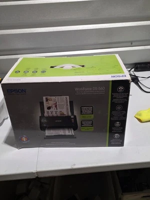 Epson DS-560 Wireless WIFI Color Document Scanner with Power Supply - Image 1 of 2