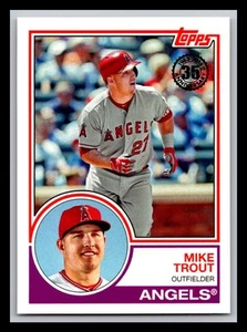 Topps Baseball 2018 #83-13 Mike Trout 1983 Topps - Foto 1 di 2