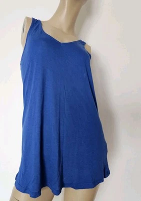 Springfield Sommer Top Träger Shirt Blau Gr.L, Neu - Bild 1 von 4