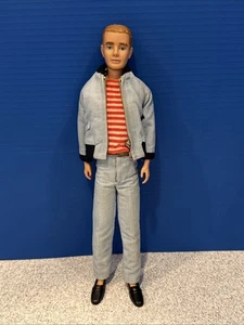 Vintage Ken Brunette Flocked Hair Doll Mattel 1960’s - Yachtsman Outfit - Picture 1 of 16