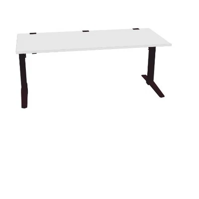 König & Neurath Schreibtisch + Druckertisch Büro PC Laptop Tisch weiß - Bild 1 von 4