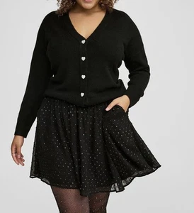 Torrid Mini Rainbow Foil Dot Circle Skirt Party Flirty Fun NWT Never Worn 2X - Picture 1 of 3