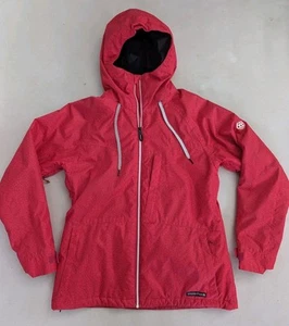 Chaqueta de snowboard para mujer 686 Athena aislante grande Infidry 10k roja abstracta - Imagen 1 de 14