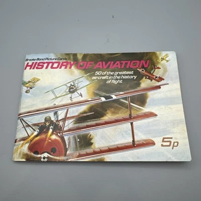 Brooke Bond Picture Cards, History of Aviation, Complete Set Album 1972 - Image 1 of 4