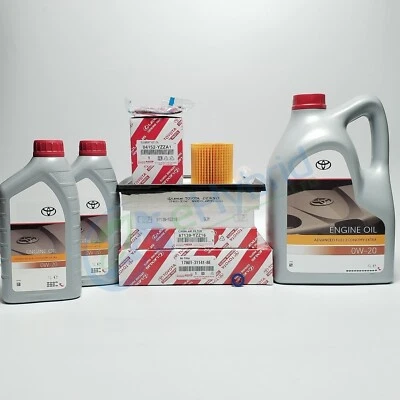 Genuine Lexus RX450H Service Kit 2008 To 2015 GYL15 7L 0w20 Oil & Filters - Image 1 of 4