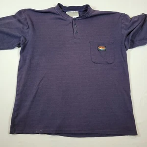 Rasco FR Flame Resistant Shirt Men's Blue 3-Button Pullover Workwear Stains - Picture 1 of 13