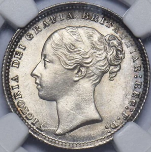 1872 Shilling (NGC MS 64) - Victoria British Silver Coin - Superb - Bild 1 von 4