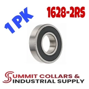 (1 EACH) 1628-2RS SEALED BALL BEARING 5/8 ID X 1-5/8 OD X 1/2 W - Picture 1 of 1