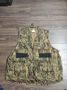 NORTHWEST TERRITORY Shooting Vest Men’s Size Large Rebark Camouflage Vtg (D7) - Picture 1 of 10