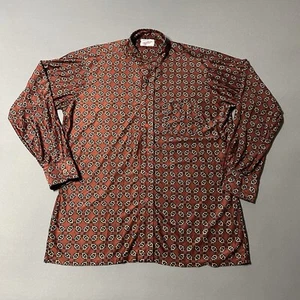 Vintage Arrow Scrambler Knit Shirt Mens XL Red Long Sleeve Disco Party 70s 80s - Picture 1 of 7