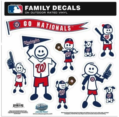 Washington Nationals Outdoor Rated Vinyl Family Decals MLB Licensed Baseball - Image 1 of 3