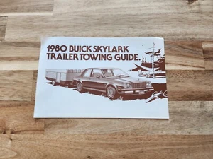 1980 BUICK Skylark Trailer-Towing Tow Guide / Brochure - Picture 1 of 2