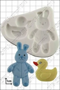 Molde de silicona Duck & Bunny | Uso alimentario FPC Sugarcraft ¡Envío gratuito al Reino Unido! - Imagen 1 de 1