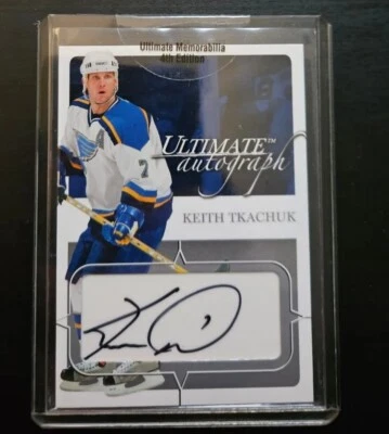 2003-04 In The Game Ultimate Memorabilia Keith Tkachuk 6/135 Autograph Blues  - Image 1 of 2