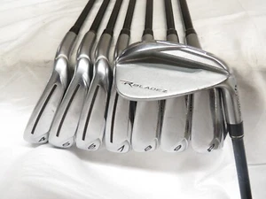 Gebrauchter TaylorMade Rocketbladez Eisensatz 4-PW, AW Rocketfuel 65 Regular Graphit R - Bild 1 von 8