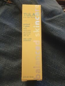 TULA Skincare Protect Glow Daily Sunscreen Gel Broad Spectrum SPF 30 NEW UVA UVB