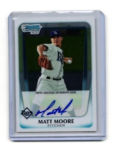 2011 Bowman Chrome Prospect Autographs #BCP220 Matt Moore Autograph AU - Foto 1 di 2