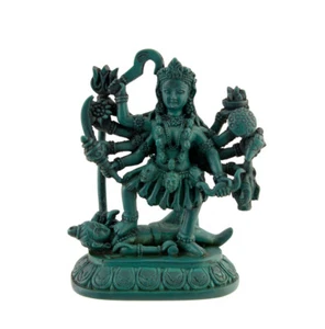 Kali Oder Mahakali Statue Hindu Gott Hochwertiges Harz 16 Cm Nepal #5644 - Picture 1 of 2