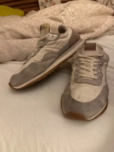 ZARA cream/grey sneakers women shoe size 9/9.5 — preowned - Picture 1 of 5