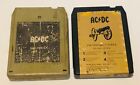 Tested- AC/DC Back In Black & For Those About To Rock 8 Track Tape Lot ACDC