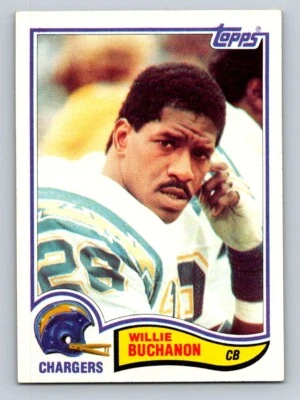 1982 Topps 227 Willie Buchanon San Diego Chargers - Image 1 of 2