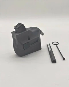ESOSYSTEM3D M4 MAGAZINE ADAPTER HPA SPEED AIRSOFT GLOCK AAP01 BLACK AIRSOFT - Picture 1 of 6