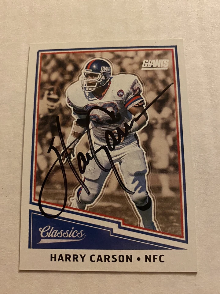 Harry Carson Signed 2017 Classics New York Giants Card # 156 - Image 1 of 1