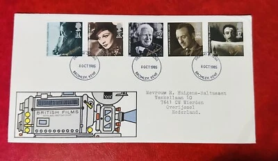 1985 British Films FDC BROMLEY KENT POSTMARK - Image 1 of 2